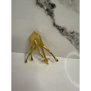 Vintage Giraffe Brooch Pendant Gold 3.5” Rare Safari Ms. Frizzle Teacher​​​